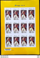 PB 188 Brazil Personalized Stamp Pope John Paul II Religion Poland 2020 Sheet G - Personalisiert