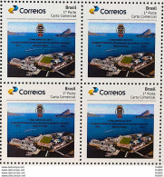 PB 187 Brazil Personalized Stamp Submarine Base Barao De Teffe Navy Military 2020 Block Of 4 - Personalized Stamps