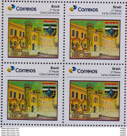 PB 184 Brazil Personalized Stamp CPOR SP Military 2020 Block Of 4 - Sellos Personalizados