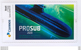 PB 185 Brazil Personalized Stamp Submarine Integration Tonelero Military Ship 2020 - Personalisiert