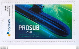 PB 185 Brazil Personalized Stamp Submarine Integration Tonelero Military Ship 2020 - Gepersonaliseerde Postzegels