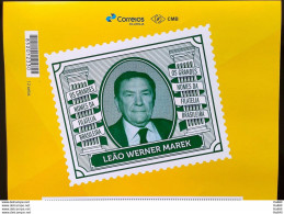 PB 176 Brazil Personalized Stamp Great Names Of Brazilian Philately Leao Werner Marek 2020 Vignette G - Personalisiert