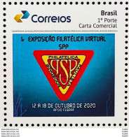 PB 177 Brazil Personalized Stamp Virtual Philatelic Exposition SPP 2020 - Personalisiert