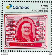 PB 171 Brazil Personalized Stamp Great Names Of Brazilian Philately Lais Scuotto 2020 - Personnalisés