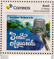 PB 169 Brazil Personalized Stamp Bento In Watercolor Serra Gaucha 2020 - Personnalisés
