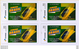 PB 167 Brazil Personalized Stamp Brazil Week 2020 Block Of 4 - Personnalisés