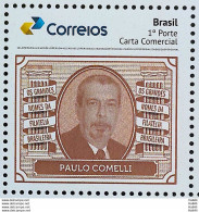 PB 166 Brazil Personalized Stamp Great Names Of Brazilian Philately Paulo Comelli 2020 - Gepersonaliseerde Postzegels