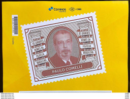 PB 166 Brazil Personalized Stamp Great Names Of Brazilian Philately Paulo Comelli 2020 Vignette G - Gepersonaliseerde Postzegels