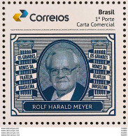 PB 164 Brazil Personalized Stamp Great Names Of Brazilian Philately Rolf Harald Meyer 2020 - Personnalisés