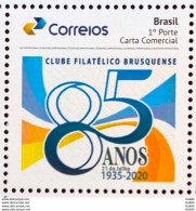 PB 162 Brazil Personalized Stamp Brusquense Philatelic Club 2020 - Personnalisés