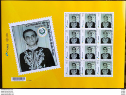 PB 161 Brazil Personalized Stamp Writer Joaao Cabral De Melo Neto Literature 2020 Sheet G - Personnalisés