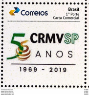 PB 156 Brazil Personalized Stamp Regional Council Of Veterinary Medicine Health CRMVSP 2020 - Gepersonaliseerde Postzegels