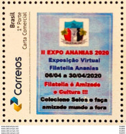 PB 157 Brazil Personalized Stamp II Expo Ananias 2020 - Sellos Personalizados