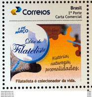 PB 153 Brazil Personalized Stamp March 5 Philatelist Day 2020 - Personalized Stamps