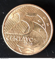 Coin Brazil Moeda Brasil 2020 25 Cents De Real MBC 1 - Brasil