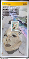 Brochure Brazil Edital 2020 14 Clarice Lispector Literature Woman Without Stamp - Covers & Documents