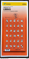 Brochure Brazil Edital 2020 13 Alphabet In LIBRAS Hand Without Stamp - Lettres & Documents