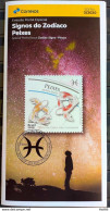 Brochure Brazil Edital 2020 03 Zodiac Signs Pisces Astrology Without Stamp - Covers & Documents