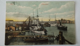 Kiel, Kriegshafen, Schlachtschiffe, 1907 - Kiel
