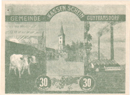 Autriche, Guntramsdorf, 30 Heller, Animaux, 1920, 1920-08-31, SPL, Mehl:FS 310a - Oesterreich