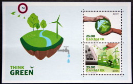Denmark 2016   Europa Think Green  Minr.1882-83   Block 63  MNH  (**)   ( Lot MP   ) - Ongebruikt