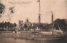 Caen * Le Port Et L'église De La Trinité * Péniche - Caen