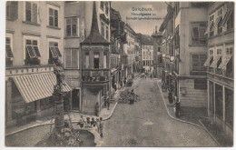 SOLOTHURN Hauptgasse U. Gerechtigkeitsbrunnen Animée Gel. 1909 N. L'Isle - Soleure