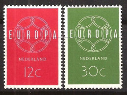 Netherlands 1959 Europa CEPT (**)  Mi 735-36 € 5,-; Y&T 708-09 - € 5,- - 1959