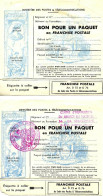 France 2 Bons Pour Un Paquet En Franchise Postale Militaire - Other & Unclassified