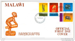 FDC 1 AVRIL 1977 HANDICRAFTS - Malawi (1964-...)