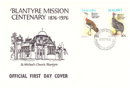 FDC 22 OCTOBRE 1976 BLANTYRE MISSION - Malawi (1964-...)