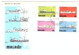 FDC 12 MARS 1975 SHIPS OF MALAWI - Malawi (1964-...)