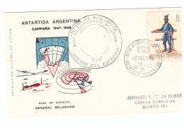 ARGENTINE  5 FEVRIER 1968 BASE GENERAL BELGRANO - Sonstige & Ohne Zuordnung