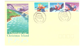 FDC 14 SEPTEMBRE 95 CHRISTMAS ON CHRISTMAS ISLAND - Christmas Island