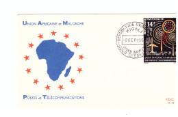 8 SEPTEMBRE 1963 FDC UNION AFRICAINE ET MALGACHE. POSTE ET TELECOMMUNICATION - Covers & Documents