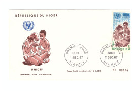 FDC 11/12/67 UNICEF - Niger (1960-...)