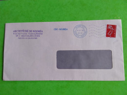 FLAMME  CDC - NOUMEA- NOUMEA C.T.C NOUVELLE CALEDONIE SUR LETTRE DE 2020 - Storia Postale