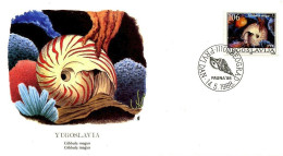 Yougoslavie 1 FDC De 1988 Coquillages Schell Marine Life - Covers & Documents