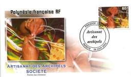 Polynésie Française 1 FDC De 2004 Artisanat Des Archipels Culture - Briefe U. Dokumente