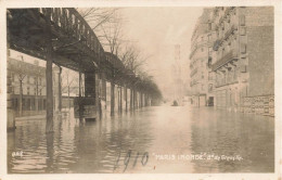 Paris * Carte Photo * 15ème * Inondé * Boulevard De Grenelle * Crue Catastrophe - Alluvioni Del 1910