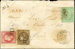 GC 3135 / N° 20 + 32 + 47 Très Belles Marges Càd T 16 RIEUX (30) Sur Lettre Chargée Pour Paris. 1872. - TB / SUP. - R. - 1870 Bordeaux Printing