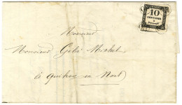OR (4 Frappes Aux 4 Coins) / Taxe N° 2 (infime Def) Sur Lettre Avec Texte Daté De Casson (Loire Inférieure) Le 24 Janvie - 1859-1959 Covers & Documents