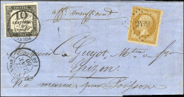 PC 2479 / N° 13 Càd T 15 POISSONS (50) Sur Lettre 2 Ports Insuffisamment Affranchie Et Adressée Localement Taxée Régleme - 1859-1959 Covers & Documents