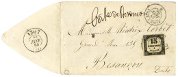 Càd Ambulant PARIS A LYON / B 28 JANV. 66 Taxe 30 DT Et Mention Manuscrite '' Boite De Besançon '' Sur Lettre Territoria - 1859-1959 Covers & Documents