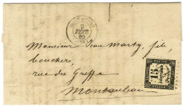 GC 2429 / Taxe N° 3 (infime Froissure) Càd T 15 MONTAUBAN (85) Sur Lettre Locale. 1865. - TB / SUP. - R. - 1859-1959 Briefe & Dokumente