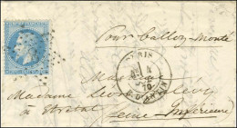 Etoile 8 / N° 29 Càd PARIS / R. D'ANTIN 4 OCT. 70 Sur Lettre Avec Très Bon Texte évoquant Le Départ D'un Ballon Conduit  - War 1870