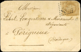 Carte Avec Texte Daté Du 3 Octobre 1870 Pour Périgueux. Au Recto, GC 2224 (Marle, Département De L'Aisne) / N° 28 (def). - Oorlog 1870