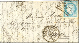 Lettre Avec Texte Daté De Paris Le 29 Octobre 1870 Pour Caen (Calvados), Losange Ambulant CNP / N° 37 Càd Ambulant De Jo - War 1870
