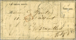 Càd PARIS / R. DE BONDY 28 NOV. 70 5e Levée (timbre Décollé Par Immersion) Sur Gazette Des Absents N° 11 Pour Bruxelles. - War 1870
