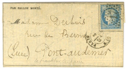 Etoile 17 / N° 37 Càd PARIS / R. DU PONT NEUF 3 DEC. 70 Sur Gazette Des Absents N° 13 Pour Pont-Audemer. Au Verso, Càd D - Krieg 1870